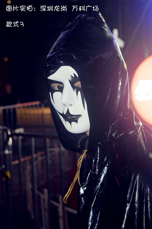 万圣节火爆热抖音同款鬼步舞面具假面白色恐怖手绘男女道具万圣节面具