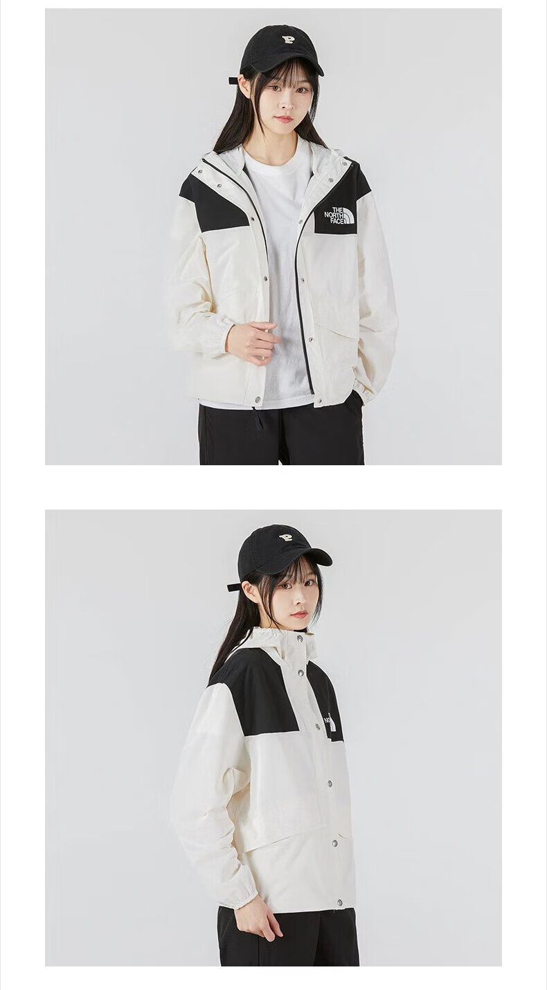 北面冲锋衣女款22秋冬户外运动连帽夹克外套5k2x旗舰男装女装 jk3黑色