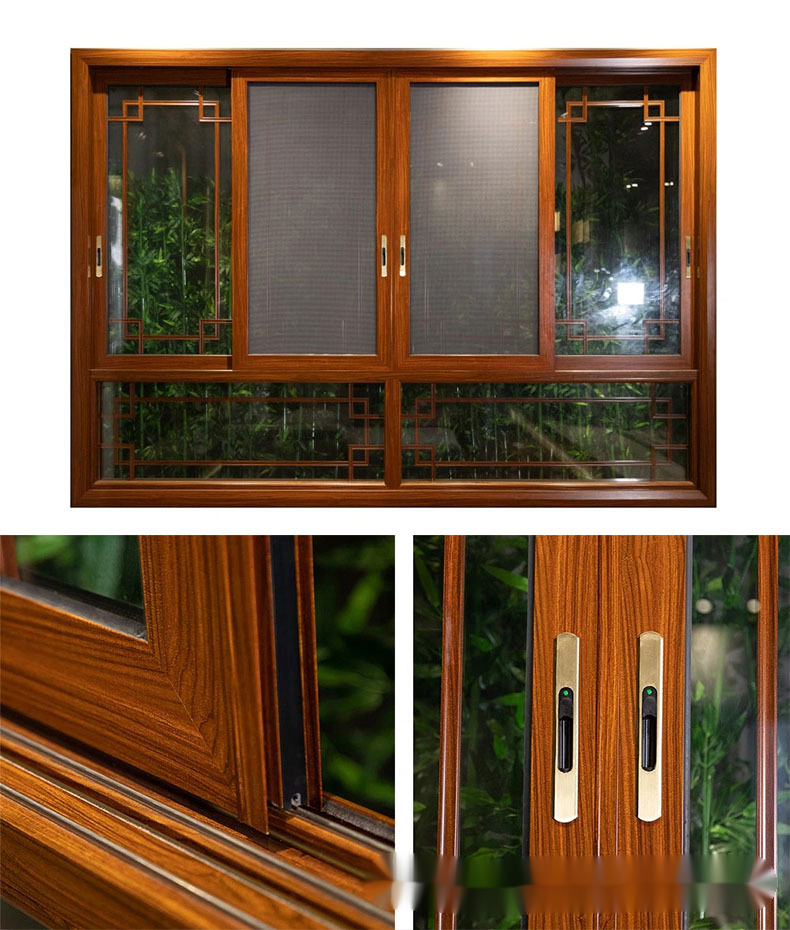 窗户断桥铝合金门窗中空隔音钢化玻璃平开推拉窗别墅封阳台窗 ()108