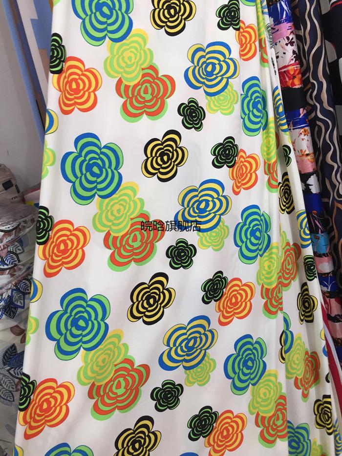 棉绸布料高档裙子布料60支棉绵绸人造棉麻布料竹节棉芦荟数码棉绸裙子