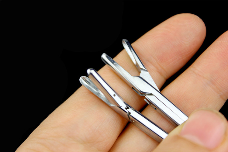 用取样钳喉组织钳咽喉异物钳喉咬切钳子h8d010上开间接喉钳滑板式侧弯