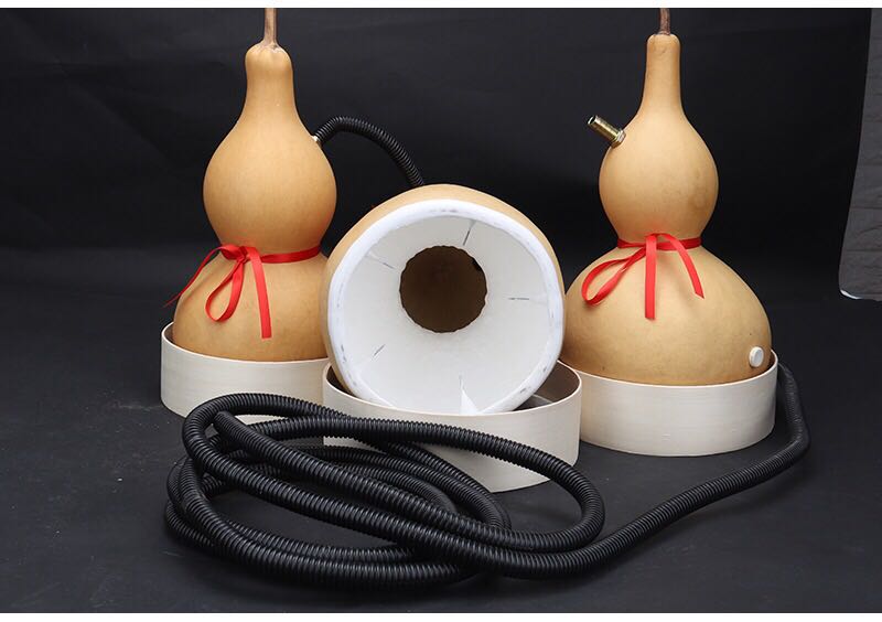 天然葫芦灸艾灸大号理疗家用美容院灸具葫芦炙艾器用具底座排烟机原色