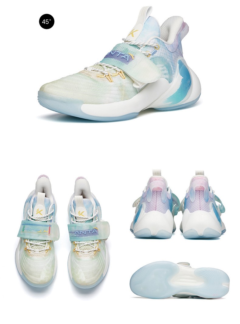 安踏kt水花3代咸柠七篮球鞋男新品冬季低帮球鞋男运动鞋112121604s