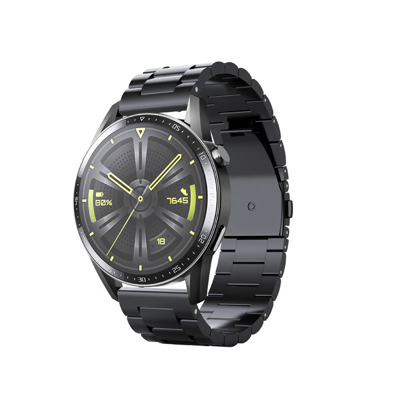 宝得利 适用华为gt3/2pro三珠金属表带watch magic2保时捷ecg 2e精钢