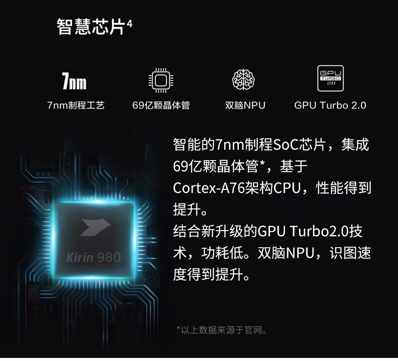 华为huawei华为mate20通4g手机亮黑色4g全网通6gb128gb