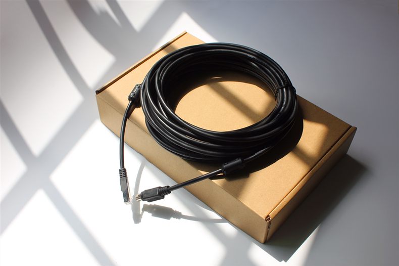 适用于科达视频会议摄像头控制线visca圆口8芯md8针转rj45连接线2m15m