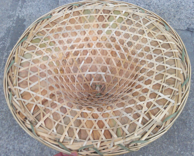 纯手工竹编红军斗笠帽舞蹈表演道具遮阳防晒防雨钓鱼帽粽叶蓑衣帽