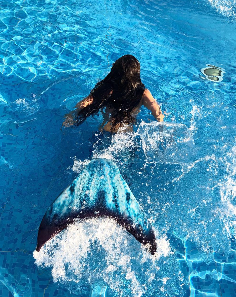 美人鱼尾巴影楼表演美人鱼泳装 服装成人女尾巴泳衣可游泳性感显瘦