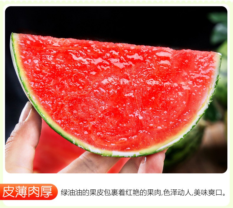 北京庞各庄西瓜新鲜大兴御瓜冰激凌小糖丸西瓜 精选6粒普通装(无礼盒)