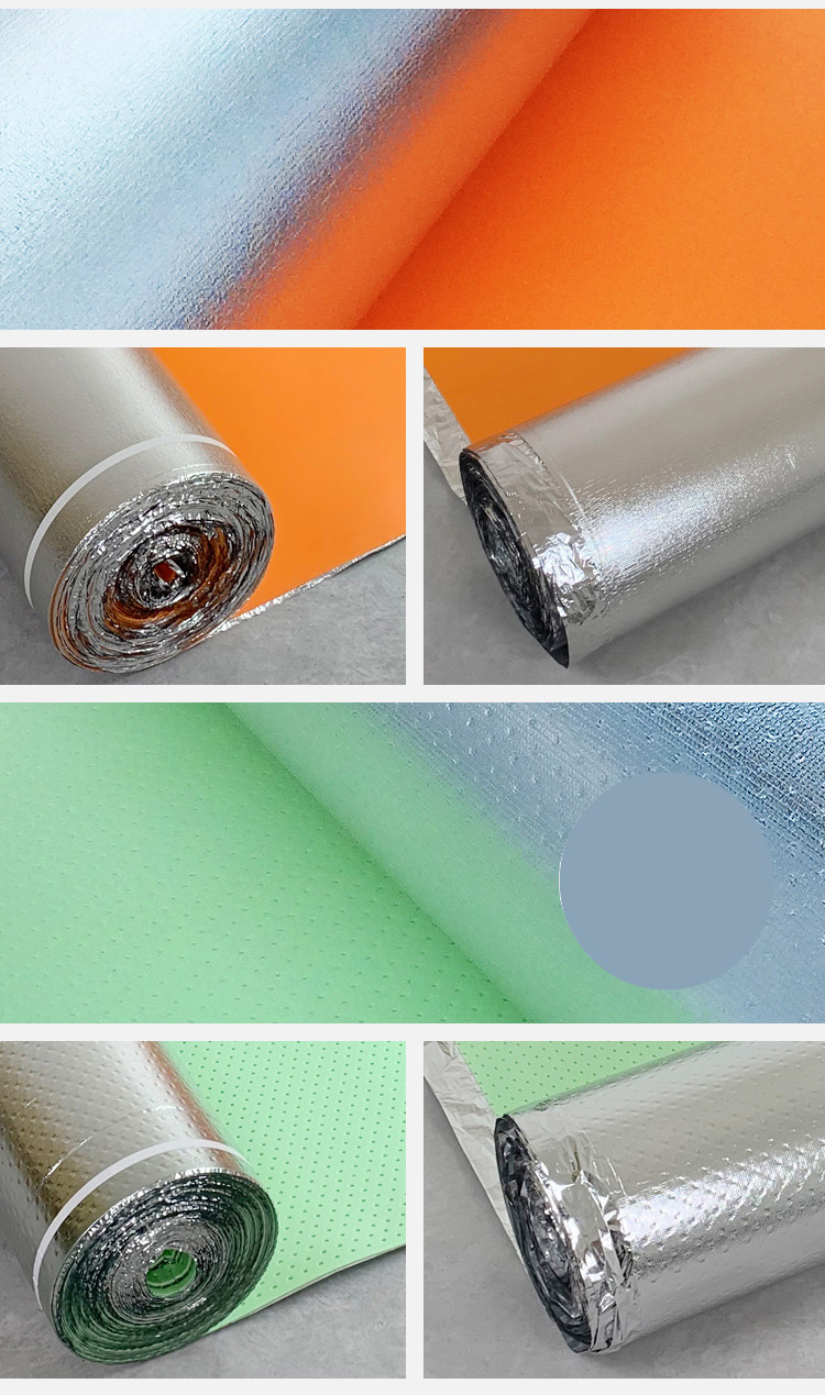 地板防潮膜垫隔音不塌陷实木复合地板减震垫层 2毫米蓝色 银膜加厚(1