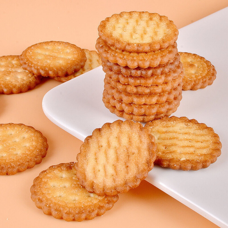 樱木良品南乳饼干海盐牛奶酥性小圆饼零食宝妈休闲下午茶罐装南乳味