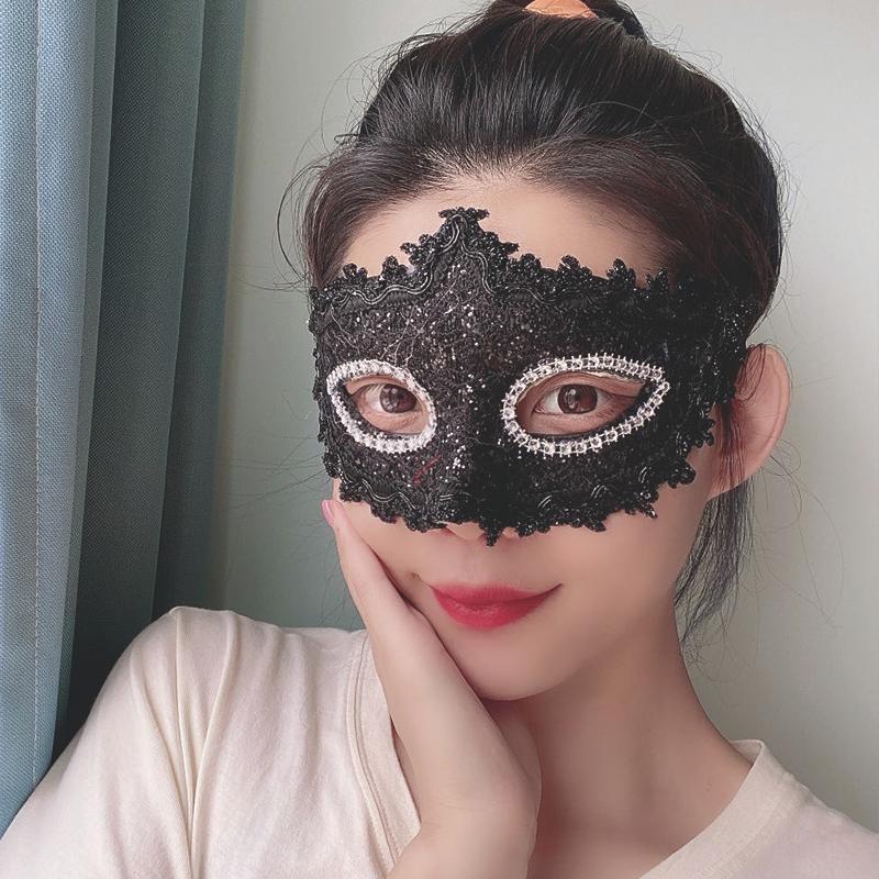 万圣节成人儿童面具女款半脸公主情趣万圣节古风化妆舞会酒吧舞台表演