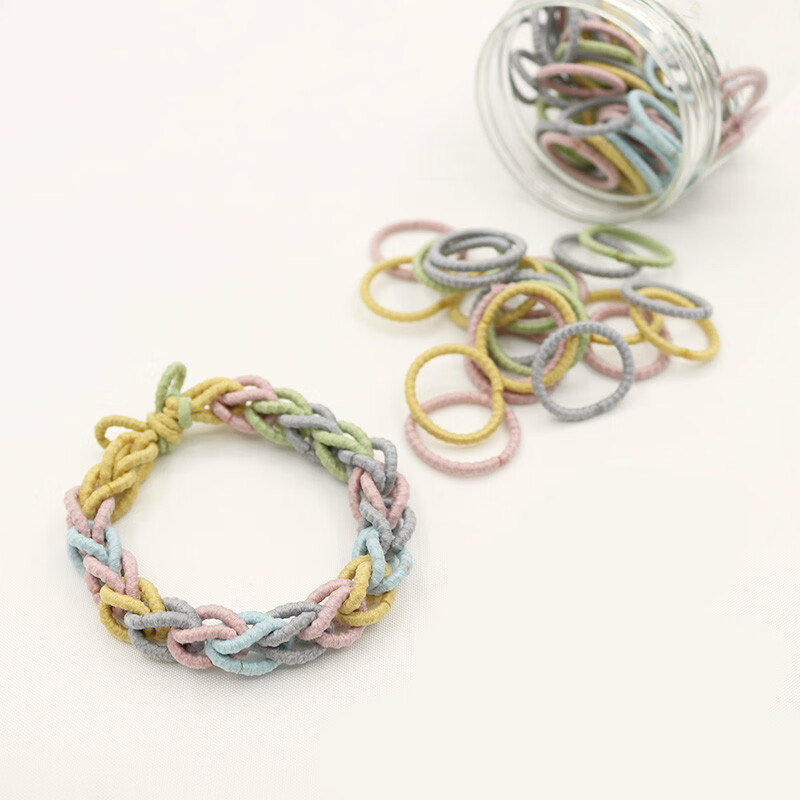 飞鹅diy彩虹情侣手链小红书同款网红ins自制闺蜜小皮筋送男友少女情人