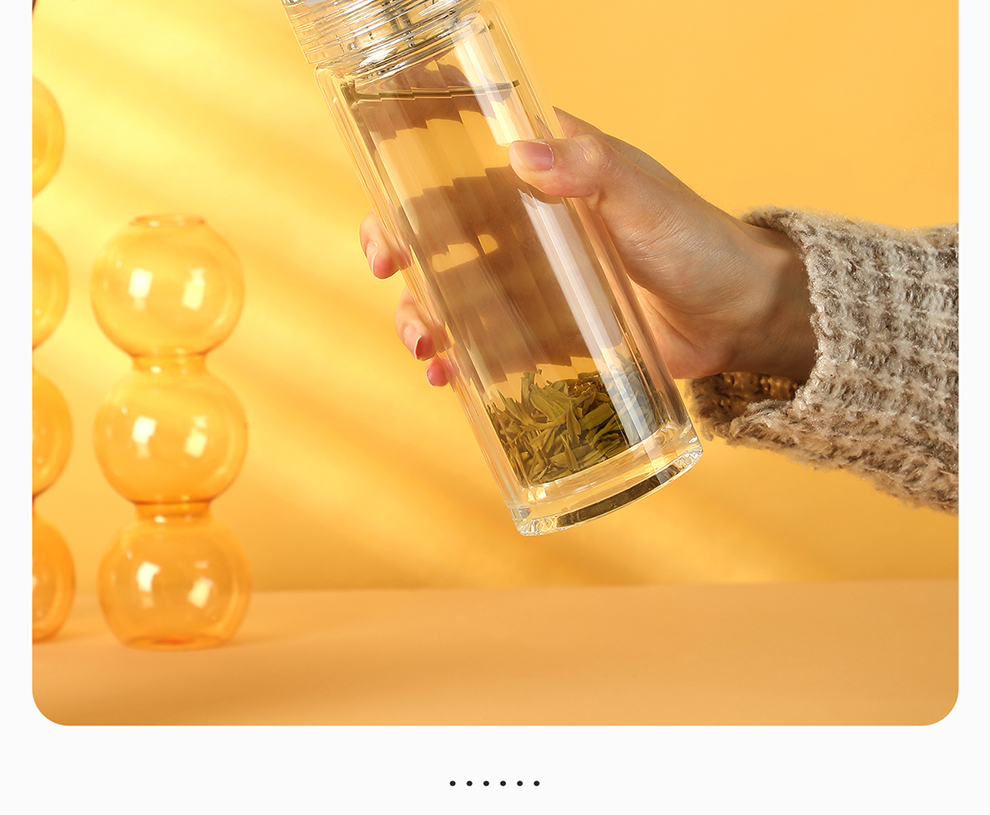 小罐茶茶杯 小罐茶泡茶杯水杯茶具套装旅行杯玻璃杯子礼盒 雾海蓝