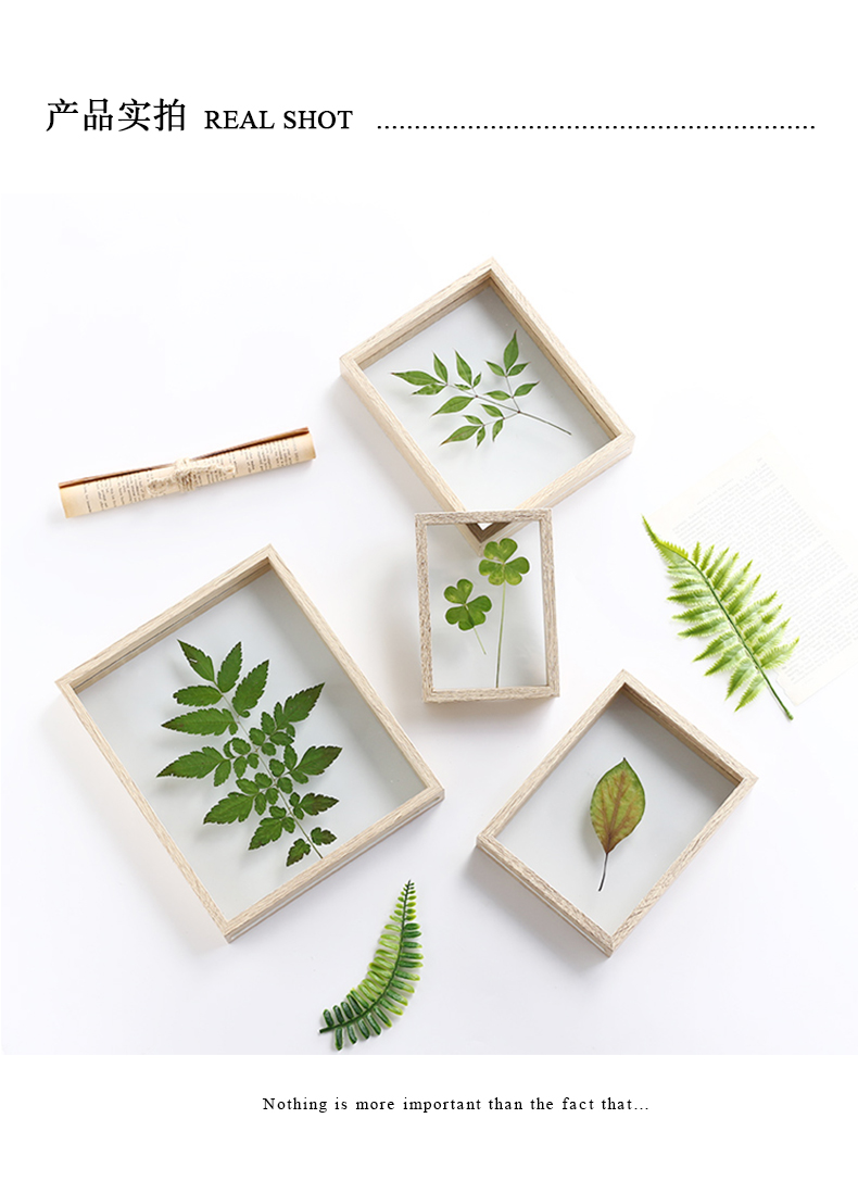 10寸相框摆台个性diy相框画框 10寸木色不带框内植物 其他尺寸【图片