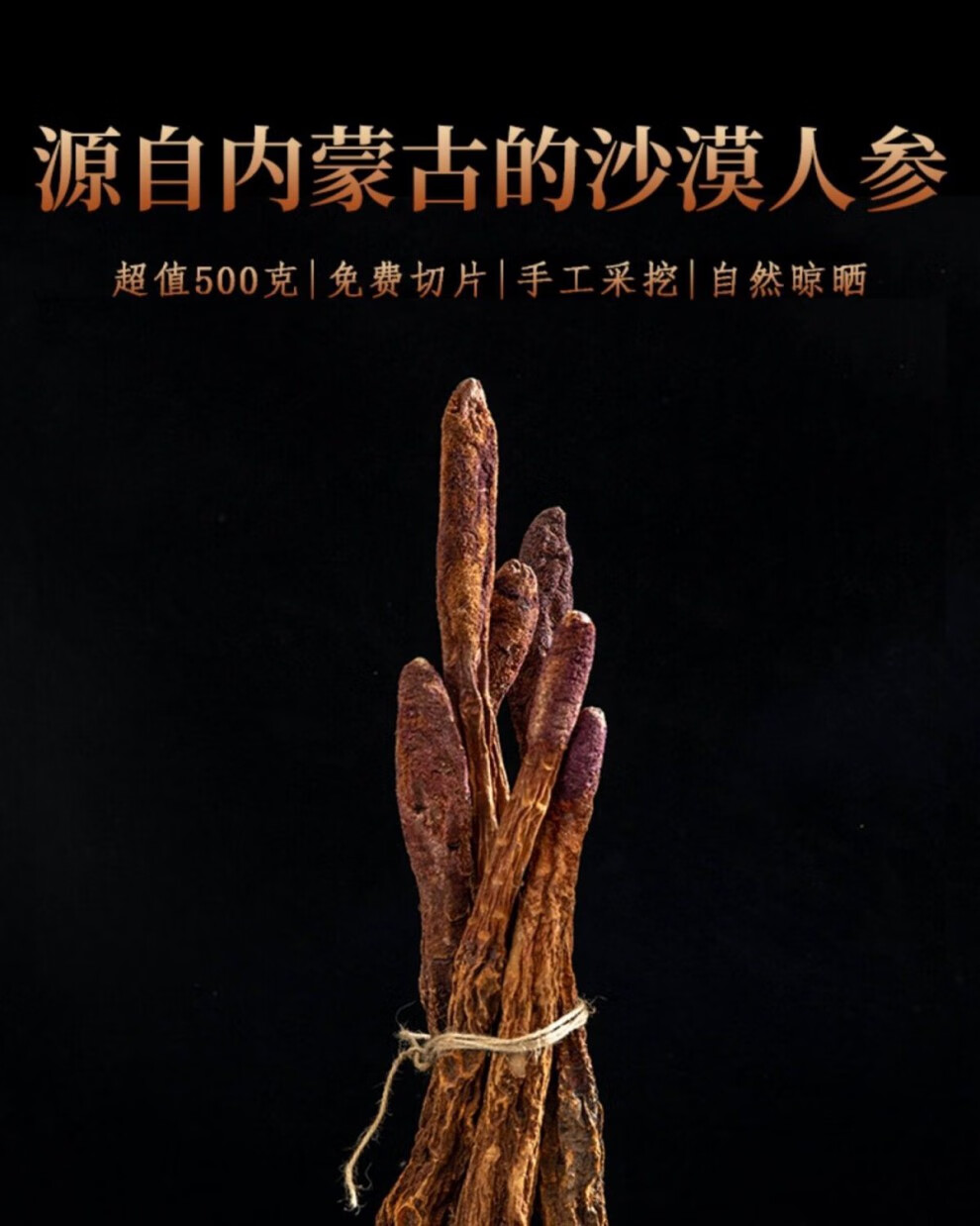 金锁阳内蒙古阿拉善切片锁阳配肉苁蓉滋补泡酒料整个的锁阳500克