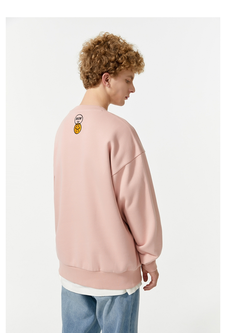 teenie weenie menteenieweenie小熊男装冬季衣多穿加绒圆领卫衣 藏青