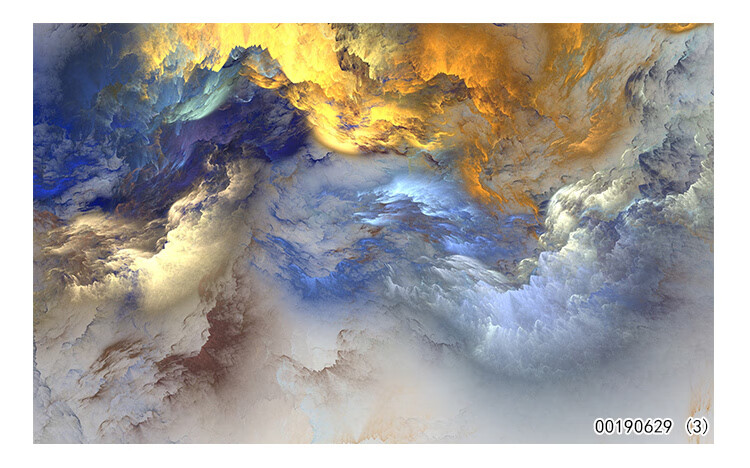 定制 酒店星空顶满天星天花板装饰墙纸火烧云祥云卧室壁纸屋顶吊顶