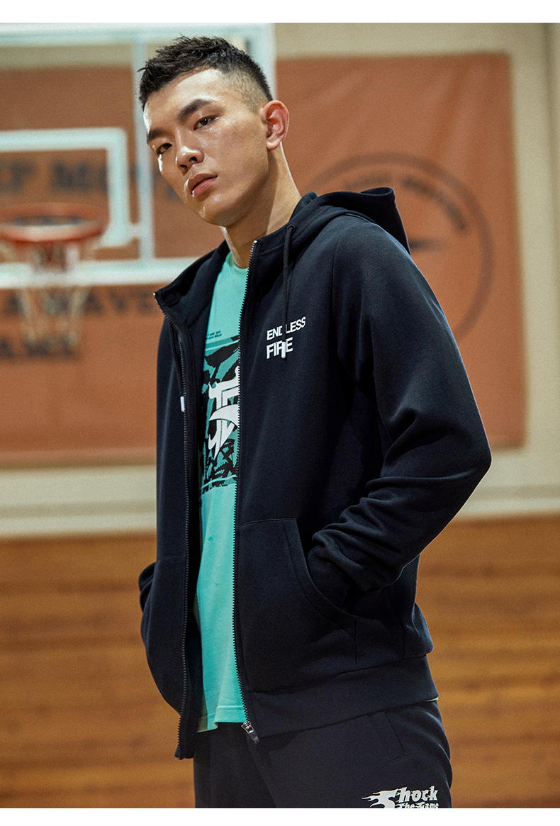 动型科技安踏anta官网外套男2021秋冬季新款kt要疯外套宽松连帽开衫