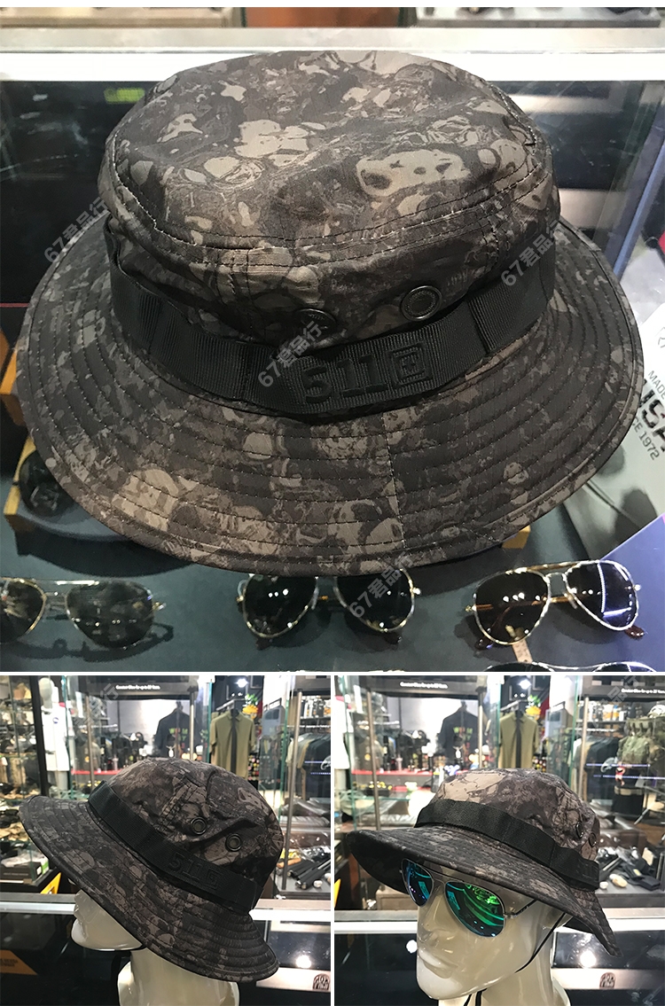 奔尼帽迷彩美国美国户外渔夫帽mc小兵帽 89076奔尼帽战术帽圆边帽511