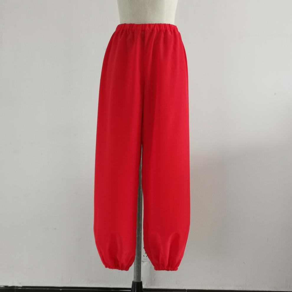 京剧越剧戏曲戏剧服装彩裤小生宽松灯笼裤水裤武生练功裤白色110