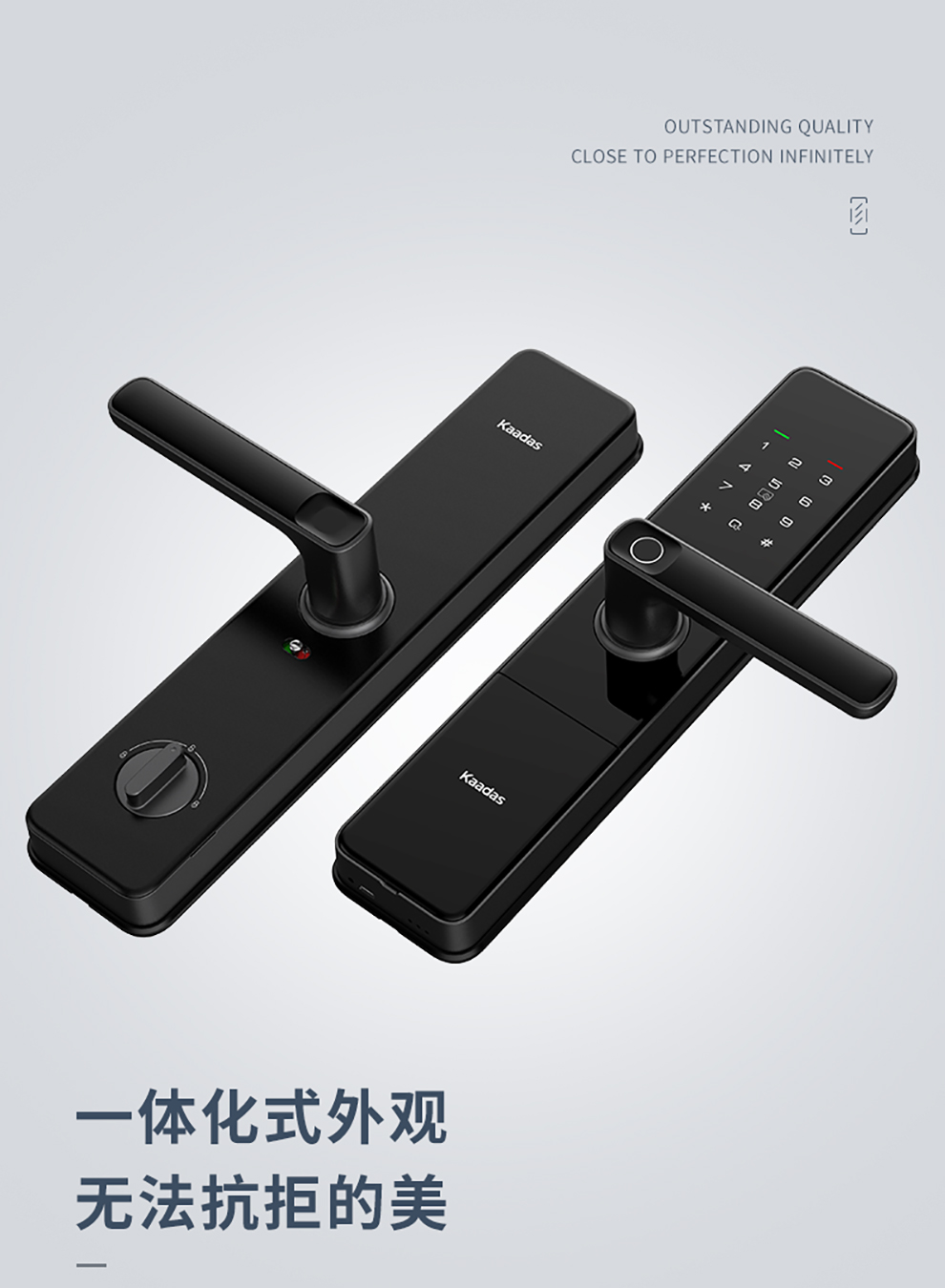 凯迪仕智能门锁指纹锁家用防盗门锁十大品牌 指纹密码锁电子锁 智能