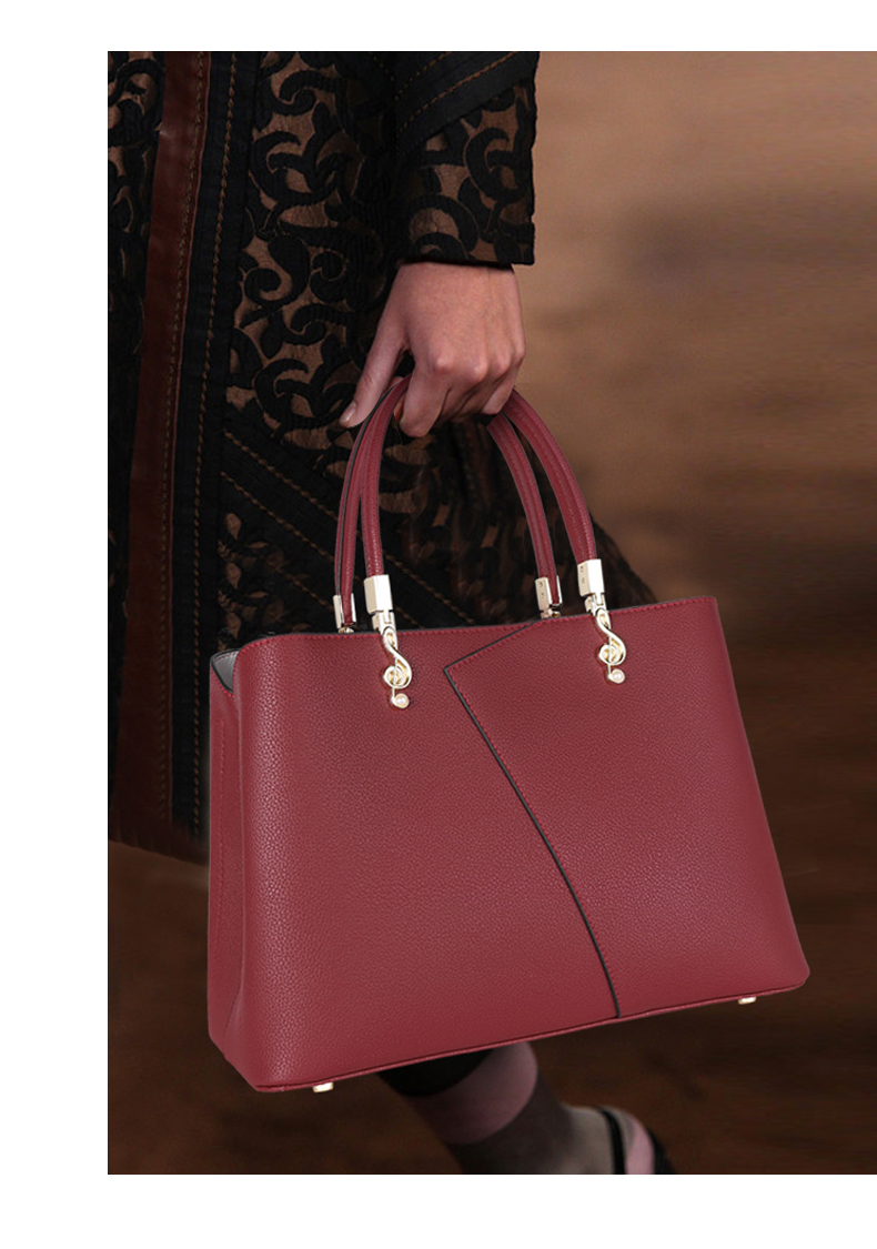 北狐真皮女士包包女时尚大包2021新款斜挎喜大气婆婆手提包中年头层