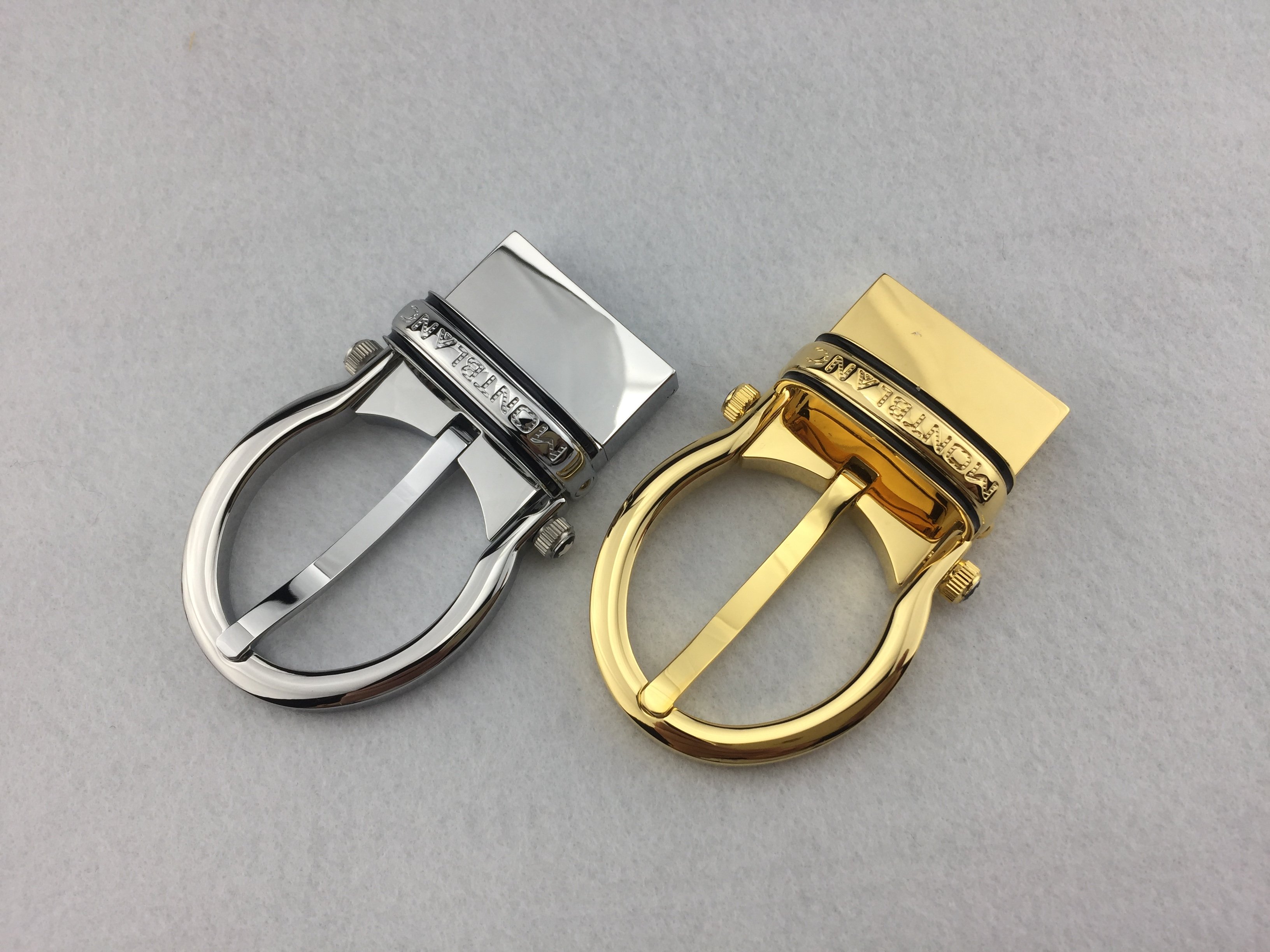 男士万宝龙皮带扣头针扣单卖铜商务裤腰带配件卡扣3530f马蹄金35