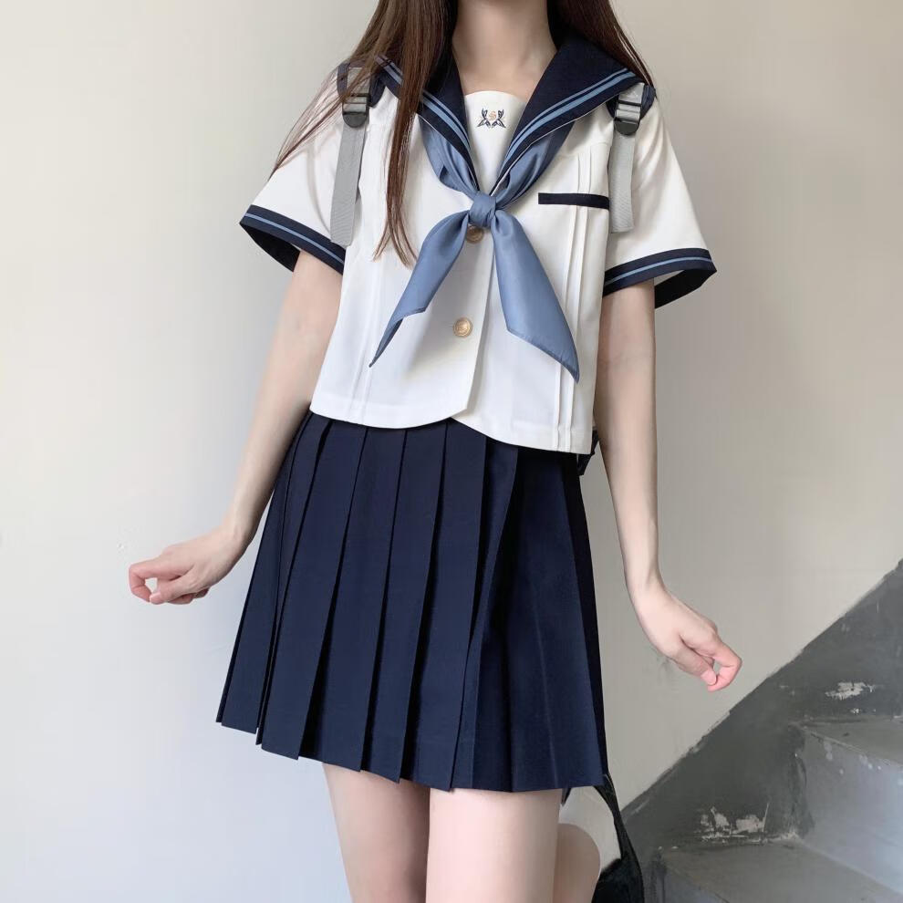 犀狂【圣迭女子】暴躁jk社原创基础款百褶裙短裙jk制服正统水手服套装