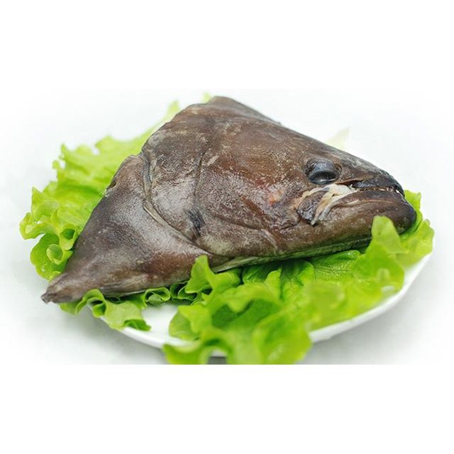 鸦片鱼头格陵兰蝶鱼头新鲜深海野生冷冻大号鲽鱼头碟鱼头雅片鱼头 整