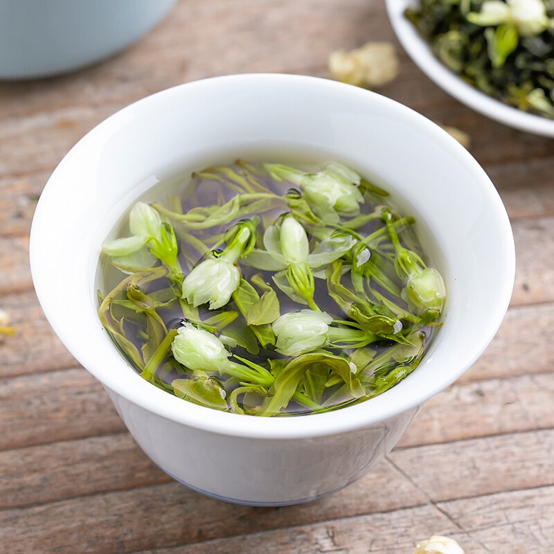 怡芯一品新茶茉莉花茶横县玉螺小龙珠花草茶叶罐装散装600克