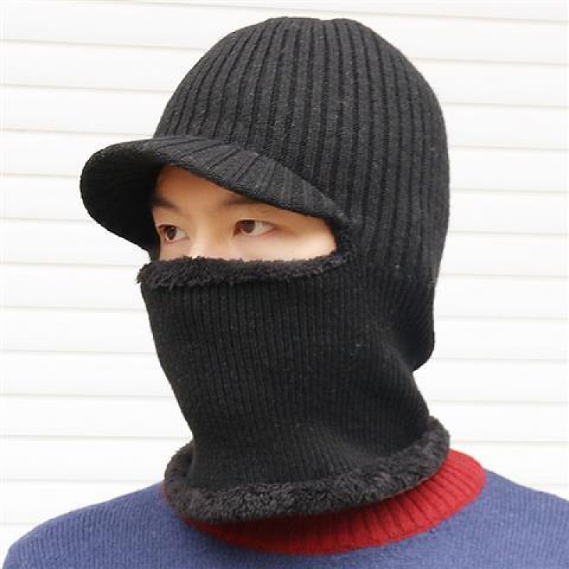 电动摩托车骑行面罩头套帽子毛线帽子男女冬天套头帽保暖蒙面骑车防