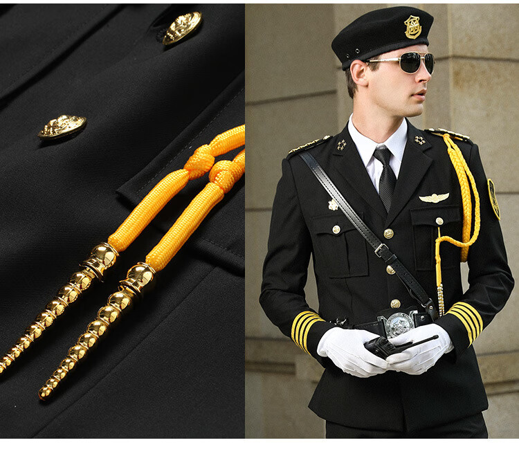 售楼处保安礼服新式白色保安工作服男春秋酒店物业形象岗亭安保礼宾