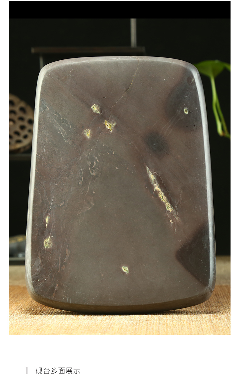 砚师傅手工肇庆端砚砚台梁满雄大师工作室出品双喜临门坑仔岩精品文房