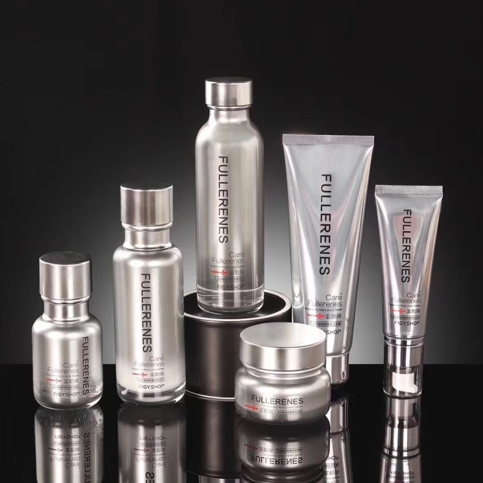 霏思小铺富勒烯玻尿酸焕颜奢宠护肤品套装保湿补水五件套装化妆品4件