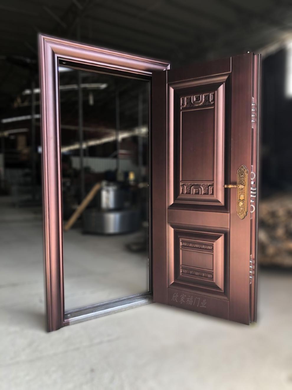 11cm甲级防盗门家用进户门安全门智能指纹密码锁钢质保温钢质门20586