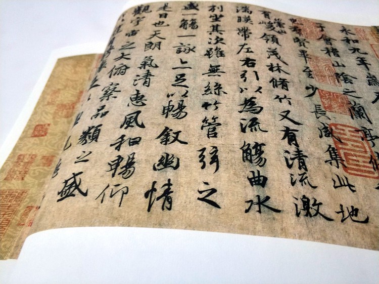 虔生緣馮承素神龍本王羲之蘭亭序行書十大名帖書畫古代書法複製品字畫