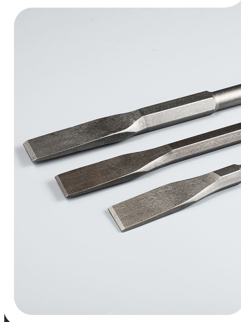 仓梵电锤凿子冲击钻头方柄圆柄六角柄尖扁凿镐钎电镐头铲子凿开槽穿墙