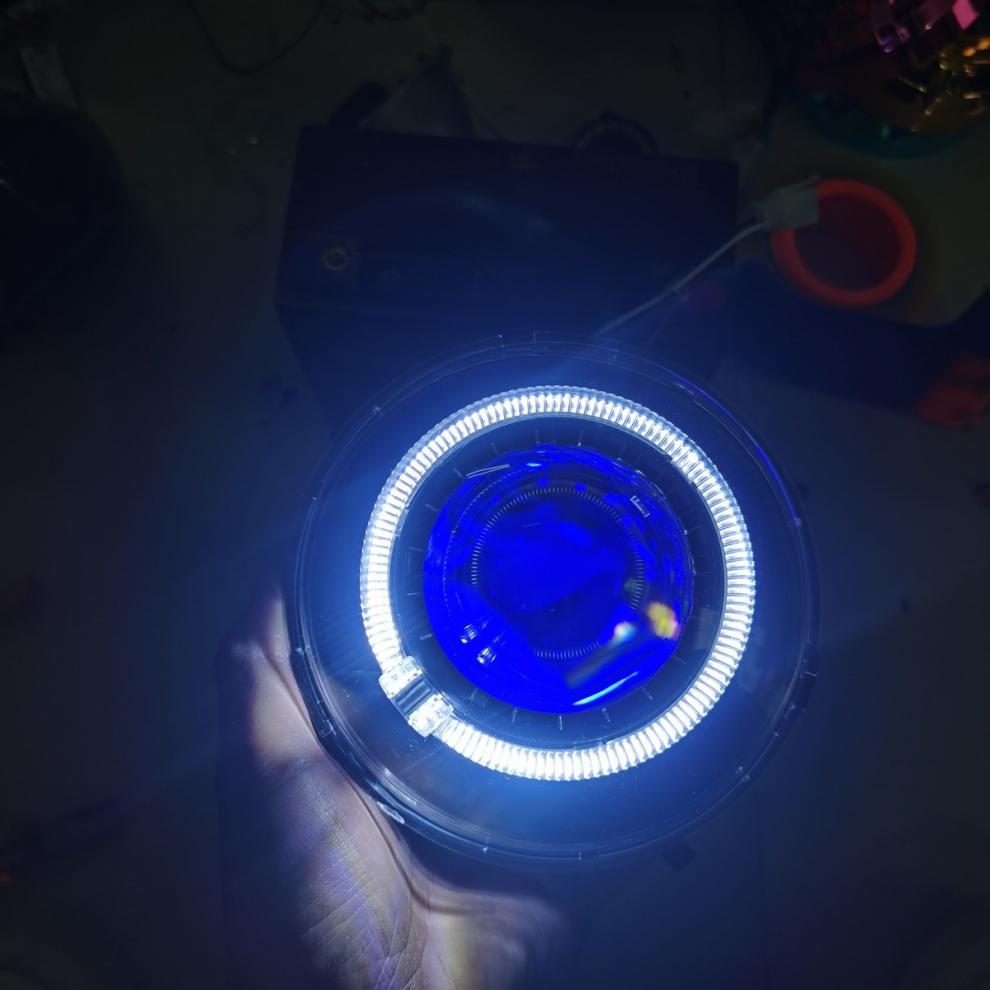 龟王龟五新款小太阳65wled透镜一秒快起带风扇散热app可调恶魔眼55w