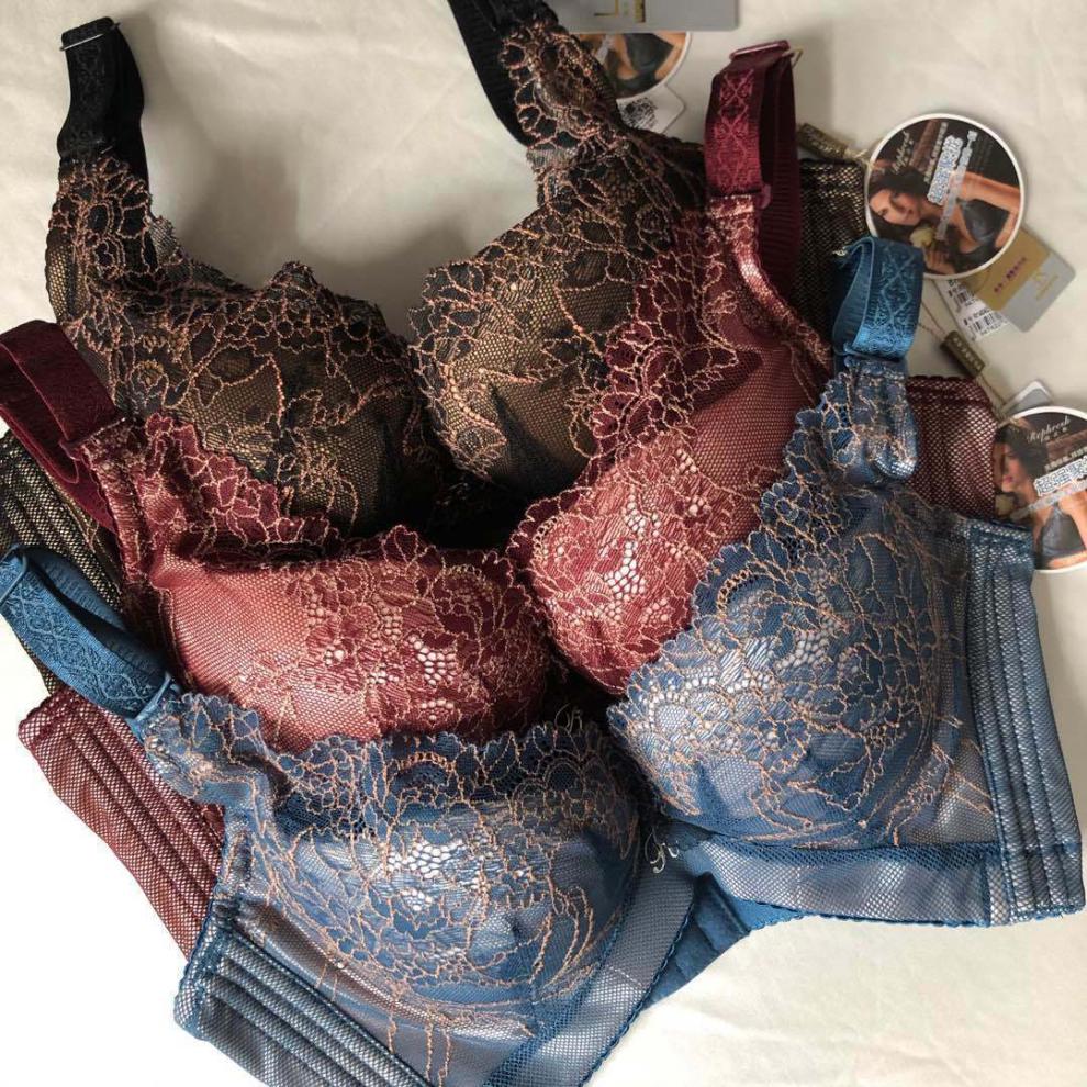 hkxn瑞法斯文胸厚杯140422小胸聚拢上托内衣性感收副乳调整型胸罩黑色