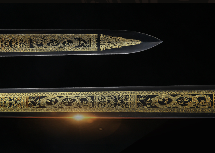 龙泉冷兵堂宝剑吴京八面汉剑花纹钢一体硬刀剑镇宅长剑硬剑未开刃