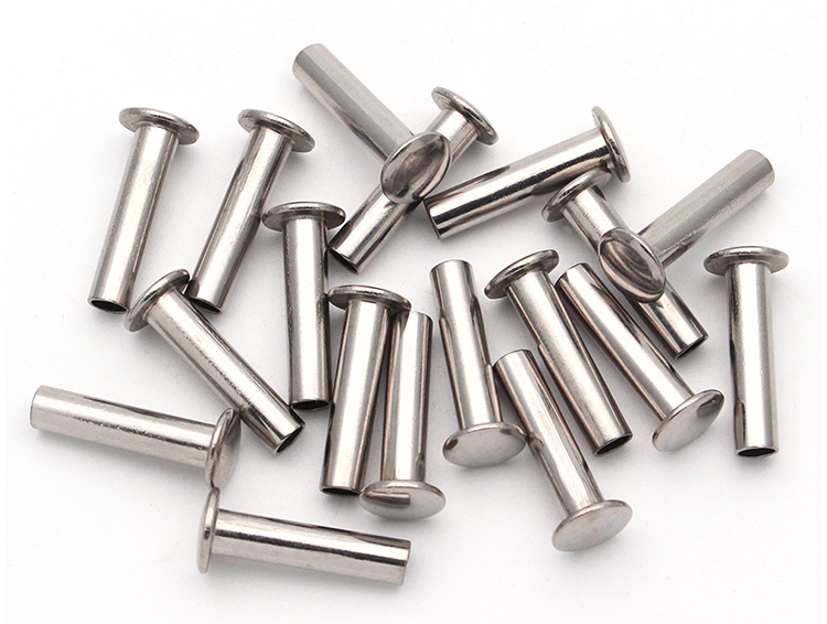 5mm不锈钢半空心铆钉柳丁冒 扁圆半平头304材料中空钉 5*5(100只)