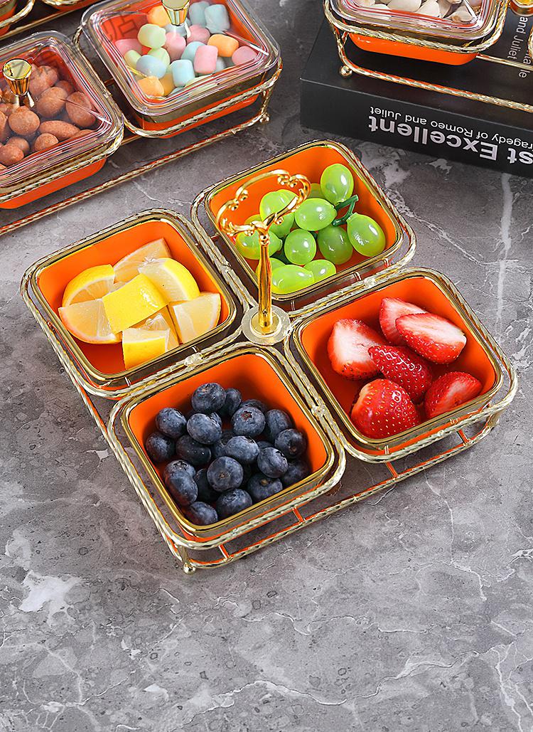 酒店ktv花式水果拼盘水果摆放拼盘分格盘坚果零食盘干果盘ktv茶点小吃