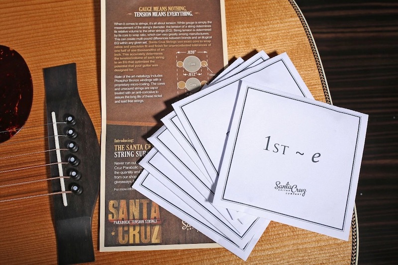 桑塔克鲁兹琴弦santacruz美国手工指弹吉他弦琴弦弥补泛音延音01356中