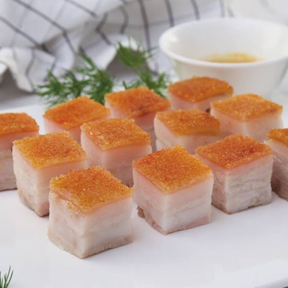 年货广东脆皮烧肉澳门烧肉烧大猪脆皮五花肉熟食茶餐厅原材料 脆皮