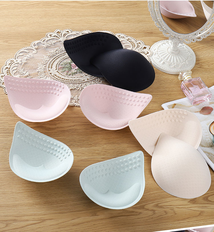 天然乳胶胸垫插片内垫透气一片式运动背心内衣上托聚拢文胸垫加厚按摩