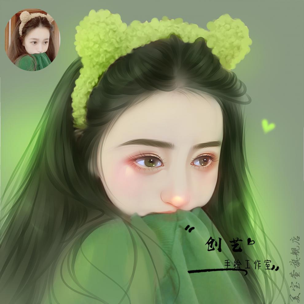 微信头像定制真人照片转手绘q版卡通绘画素描肖像漫画人物设计定制作