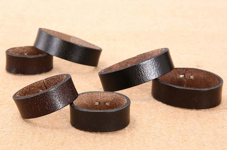 精选30宽皮带圈固定环真皮介子裤带男士牛皮腰带尾部配件35皮带套环哈