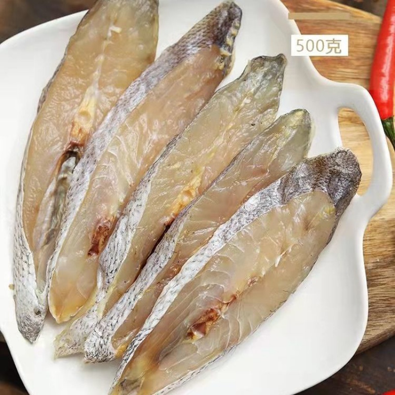 温州特产 鮸鱼粒 半干 淡晒 鳘鱼干 明鱼粒 米鱼干 微咸海鲜干货春田