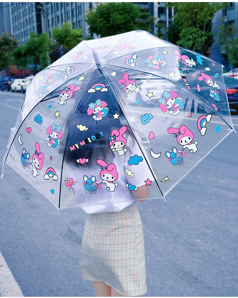 君吻 库洛米雨伞透明雨伞日系二次元酷洛米kuromi雨伞大号双人网红